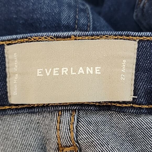 Everlane Ankle Cropped Mid-Rise Blue Denim Jeans 27 - Picture 11 of 12